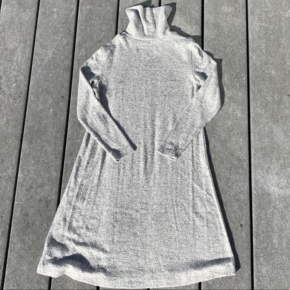 Turtle neck sweater dress